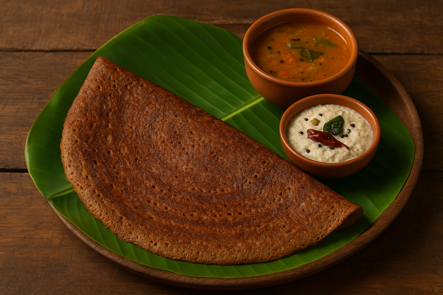 Ragi Dosa Recipe (Finger Millet Crepes)