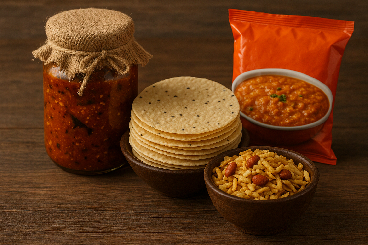 Pickles, Papads & Instant Mixes